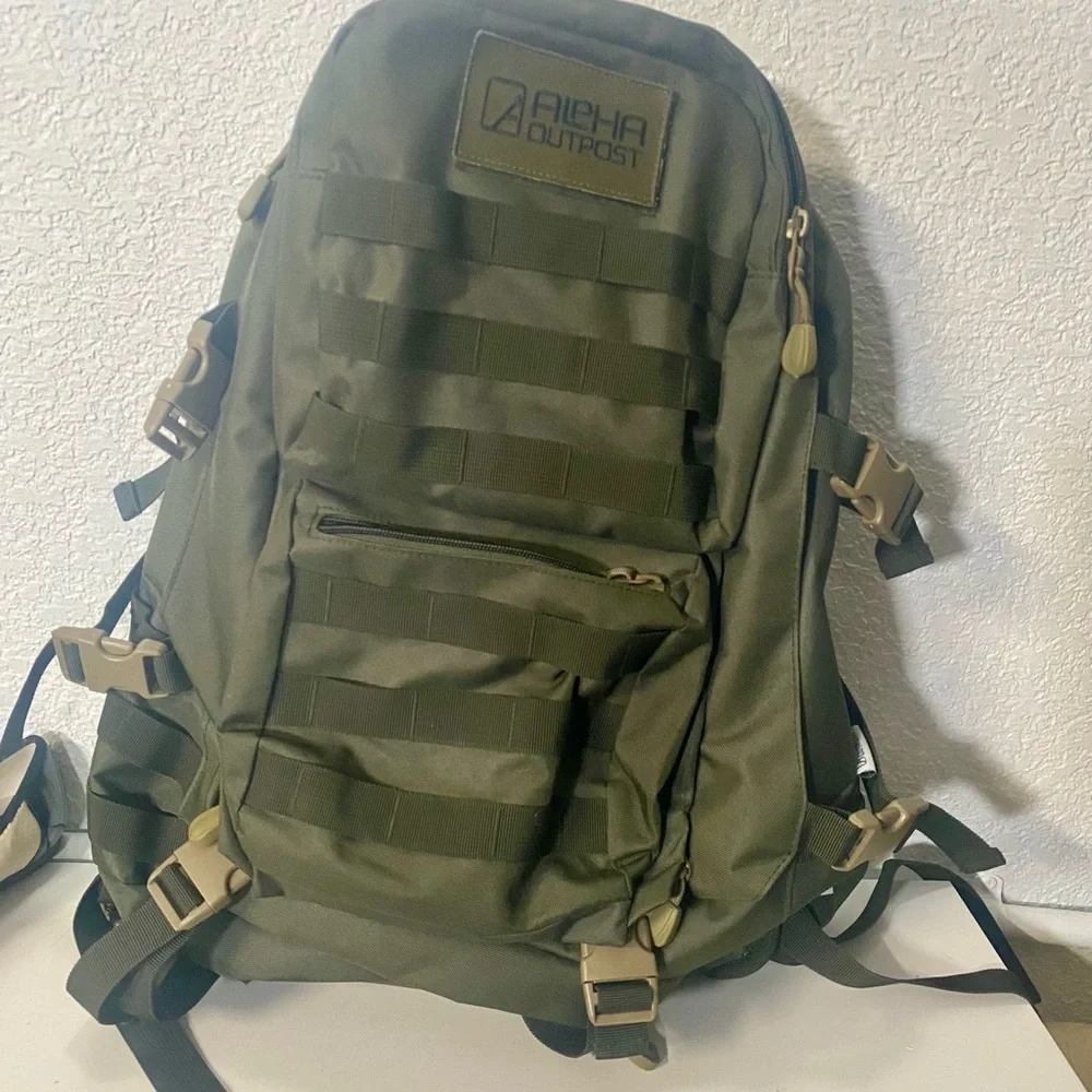 Alpha Outpost Molle olive Tactical survival backpack